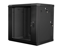 Lanberg Wisząca 19" 12U 600x600mm dwusekcyjna (czarna) - 455649 - zdjęcie 1